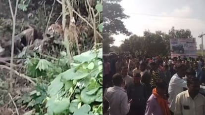 villagers blocked the road officers changed the route of the Forest Minister in Pilibhit