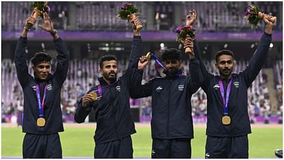 Asian Games: 4×400 मीटर रिले में पांचवें स्थान पर थे, फिर अगले तीन धावकों ने पलटी बाजी, 61 साल बाद दिलाया सोना Asian Games 2023: Anas, Amoj, Ajmal, Rajesh 4*400 meter relay Indian Team wins gold this sports after 61 years