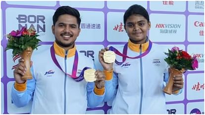 Asian Games: तीरंदाज ज्योति-ओजस ने मिश्रित स्पर्धा में पहली बार दिलाया सोना, दक्षिण कोरिया को 159-158 से हराया Asian Games: Archers Jyoti-Ojas won gold for the first time in mixed event, defeated South Korea 159-158