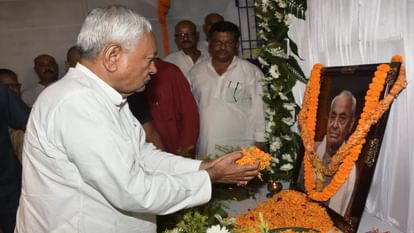 Bihar News CM Nitish Kumar and Jitan Ram Manjhi reached Bihar Sharif