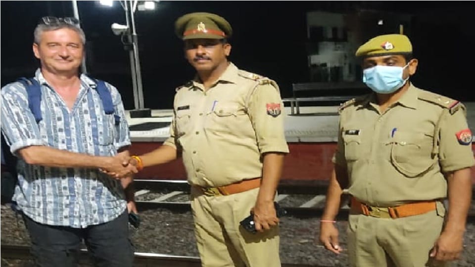 French citizen going to Varanasi reached Orai by taking wrong train