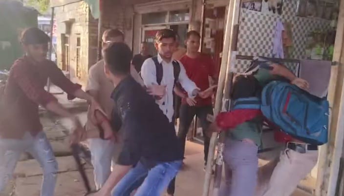 Kicking, punching and belting between groups of students, police engaged in identification, video viral