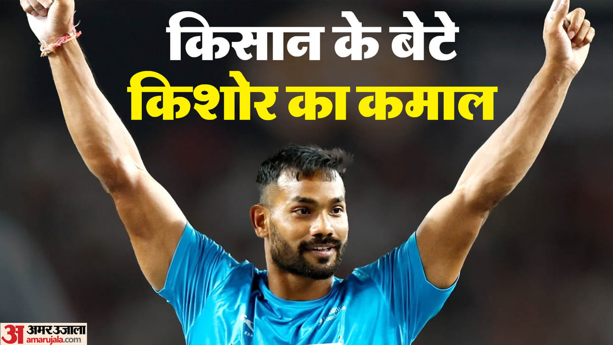Kishore Kumar Jena won silver medal in javelin throw in Asian Games 2023 Life story