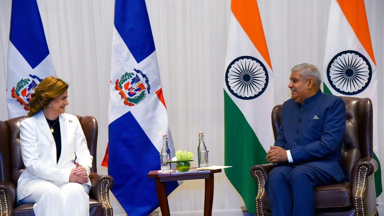 Vice President of Caribbean country Dominica met Vice President of India Jagdeep Dhankhar in New Delhi