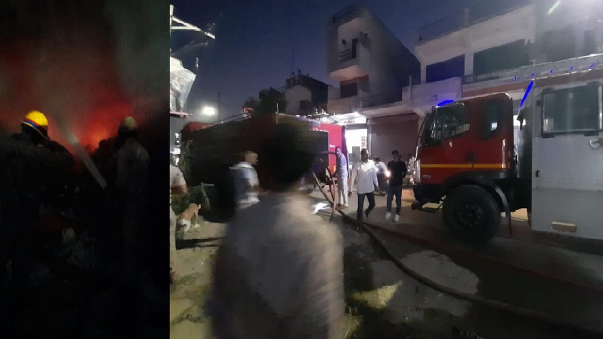 Fire break out in scrap warehouse in Meerut and loss of many lakhs