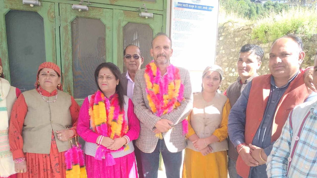 Rita Dhiman becomes the chairman of Panchayat Samiti Nankhadi, Sher Singh Khund of vice chairman