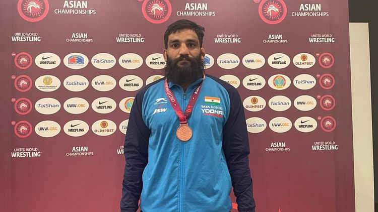 Asian Games Sunil Wins Medal In Greco Roman Wrestling For India After 13 Years Amar Ujala