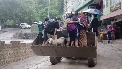 Major roads and bridges washed away due to cloud burst in Sikkim high alert as water level Teesta river rises