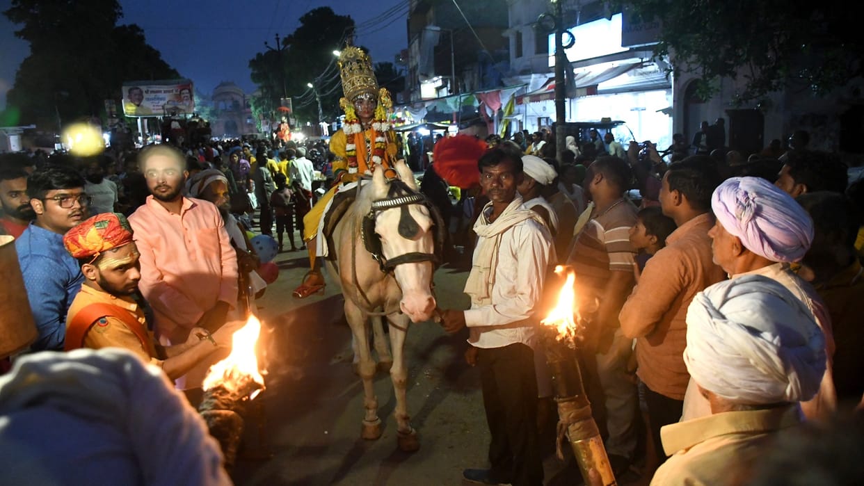 Ram marriage ceremony had to be stopped midway due to rain There was happiness in Janakpuri and Ayodhya