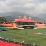 धर्मशाला क्रिकेट स्टेडियम।