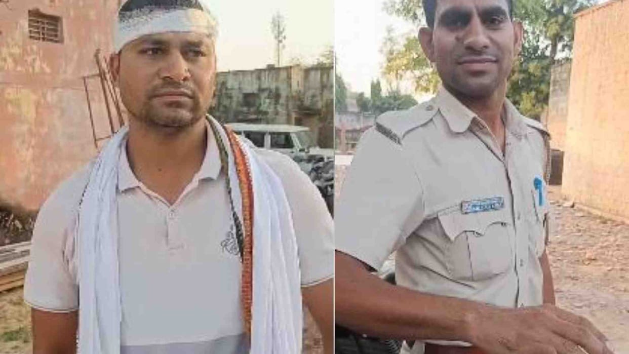 Two police constables injured in liquor mafia attack in Dholpur Sampau