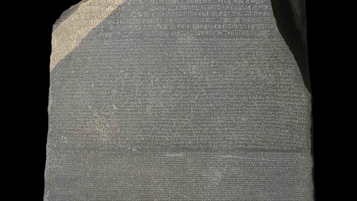 language of the god is written on the rosetta stone found in an egyptian temple