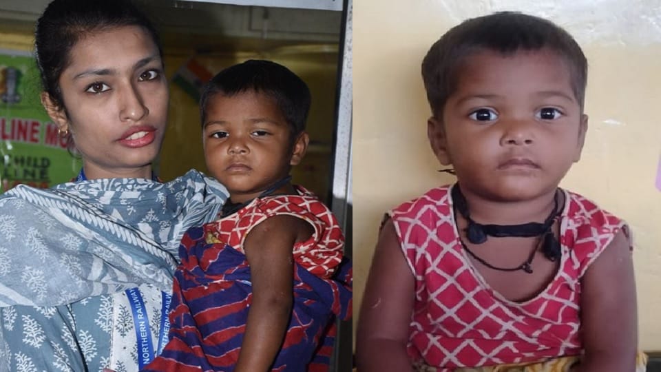 Moradabad: Girl left train after intoxicating her, GRP recovered the girl