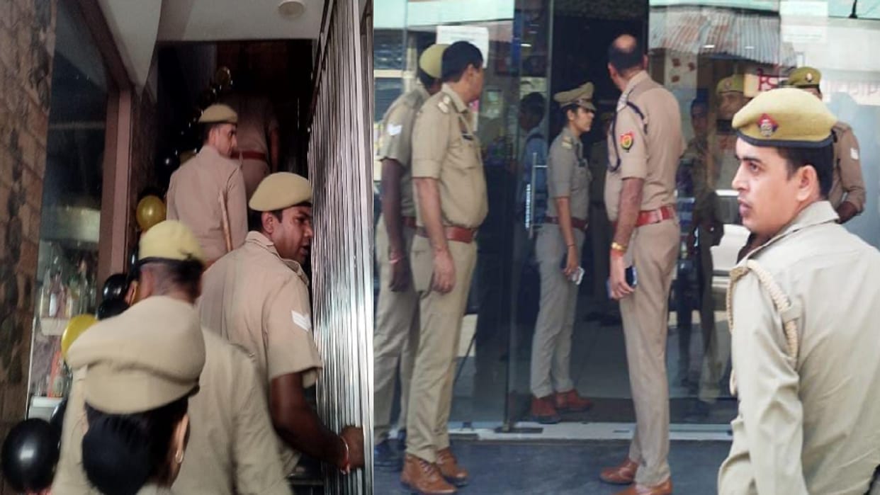 Raid in hotels in Hastinapur of Meerut and caught many couple by police