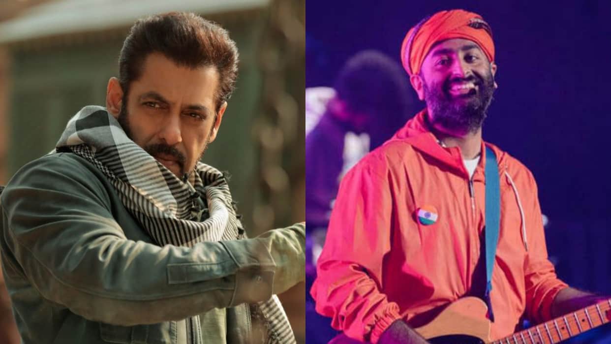 Tiger 3 actor Salman Khan and Arijit singh spotted together at bhaijaan house read details inside