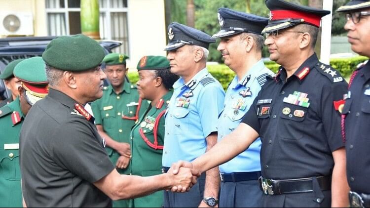 Indian Army chief Gen Manoj Pande visited Command and Staff College Duluti Tanzania