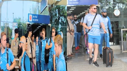 Dharamshala: England players also arrived for the World Cup match, 10 to face Bangladesh