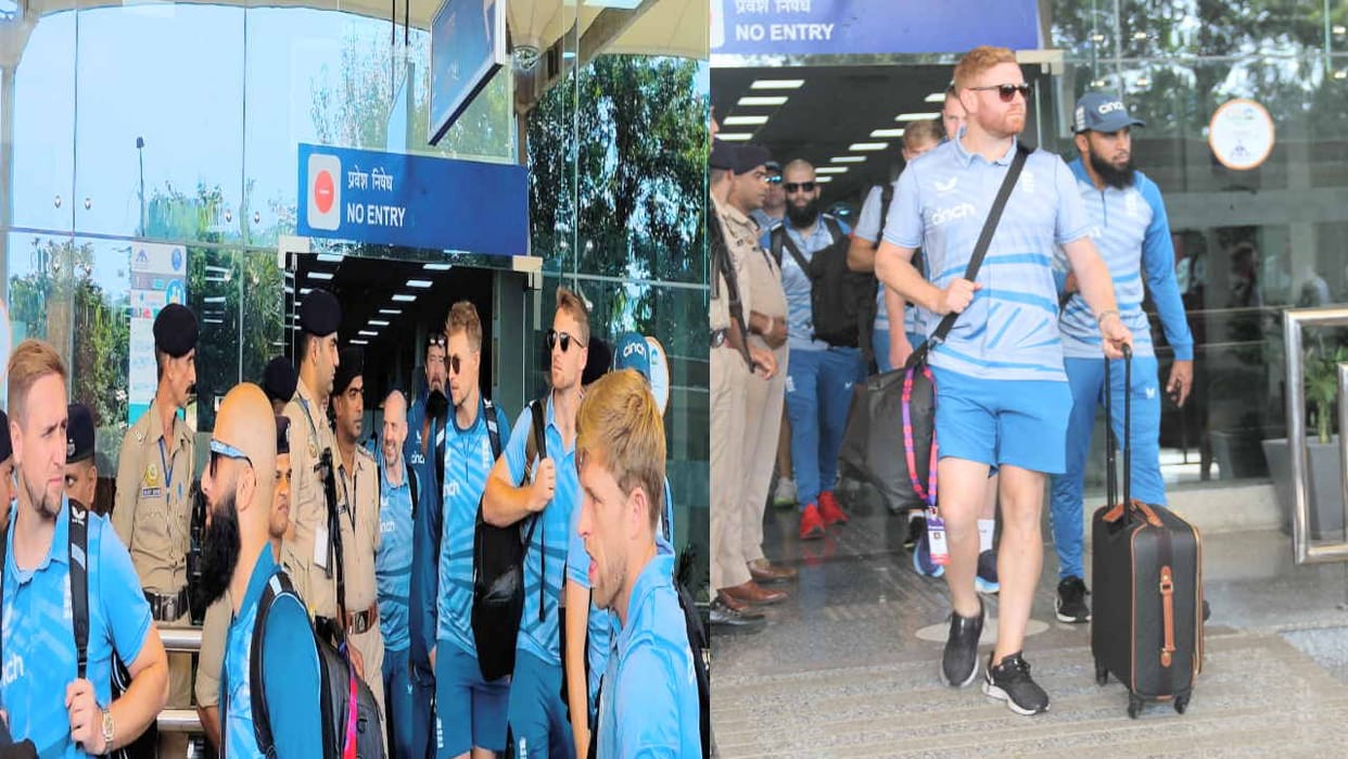 Dharamshala: England players also arrived for the World Cup match, 10 to face Bangladesh