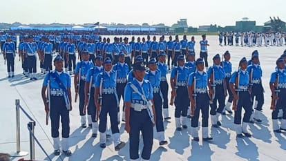 एयर फोर्स डे : जोश, जुनून और जज्बे के साथ की कदमताल, पहले दिन हुआ फुल ड्रेस रिहर्सल Air Force Day: Stepped in with zeal, passion and enthusiasm, full dress rehearsal took place on the first day