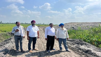 Ash dumped on canal track from Bajaj Energy power plant in shahjahanpur