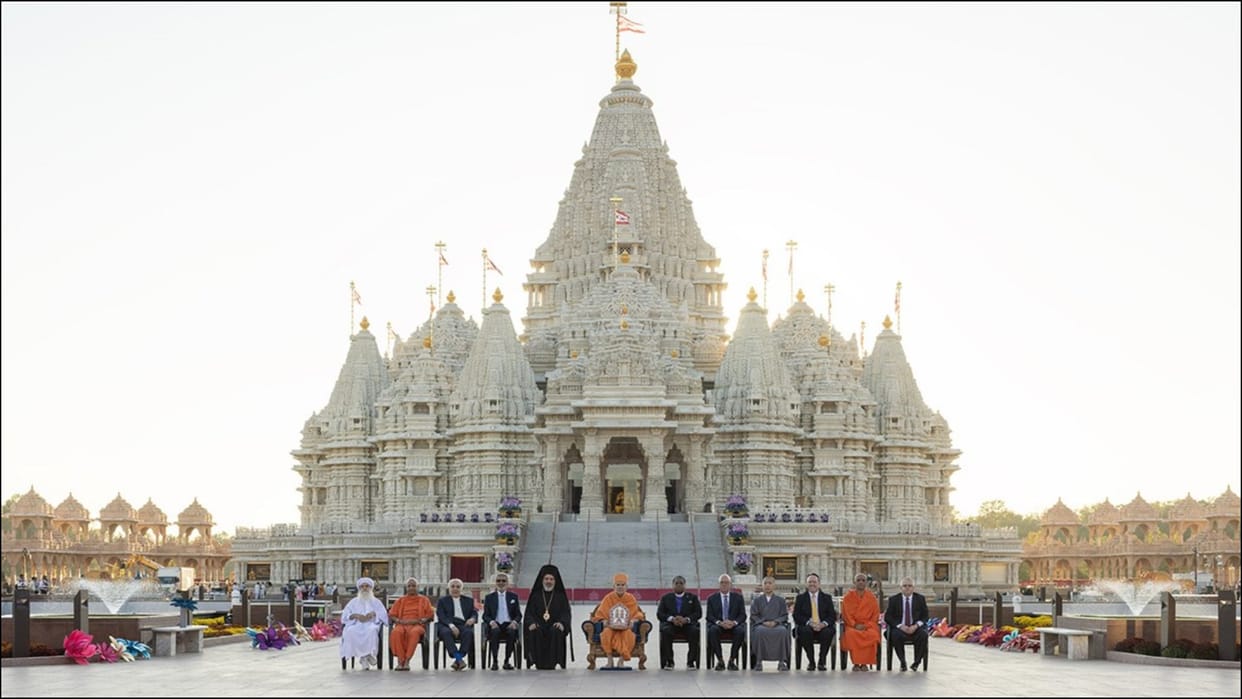 Interfaith Harmony Day celebrated at Akshardham Temple in New Jersey World News in Hindi