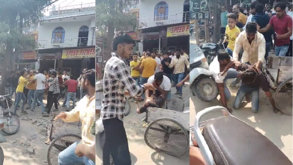 Fight between youths of two sides near gym in Kankar khera of Meerut, video viral
