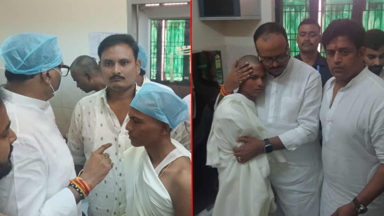 Deoria mass murder Deputy CM Brajesh Pathak reached BRD Medical College