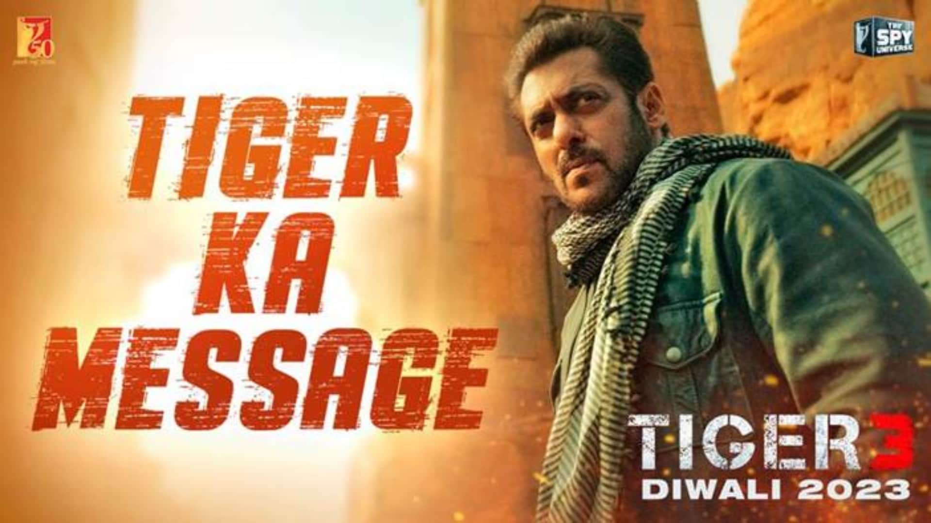 Tiger 3 star Salman Khan new poster look goes viral fans Demand for katrina kaif look from the film