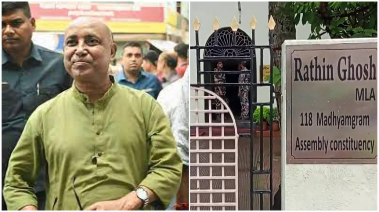 TMC leader Rathin Ghosh said that There is political conspiracy in it after ED raid at his residence