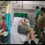 पर्यटन पुलिस ने घायल पर्यटक डेनिलो को अस्पताल में भर्ती कराया