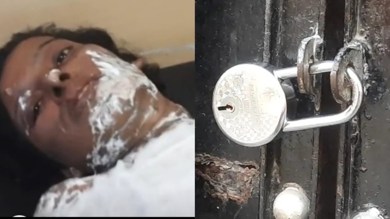 Yamunanagar: Due to dispute over possession of a house, a woman poured petrol on herself and set fire