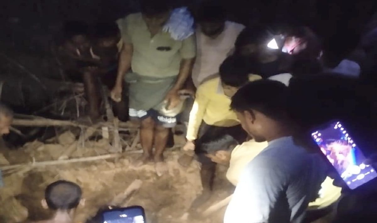 Woman remained buried under wall for 10 hours dead body was found when debris was removed