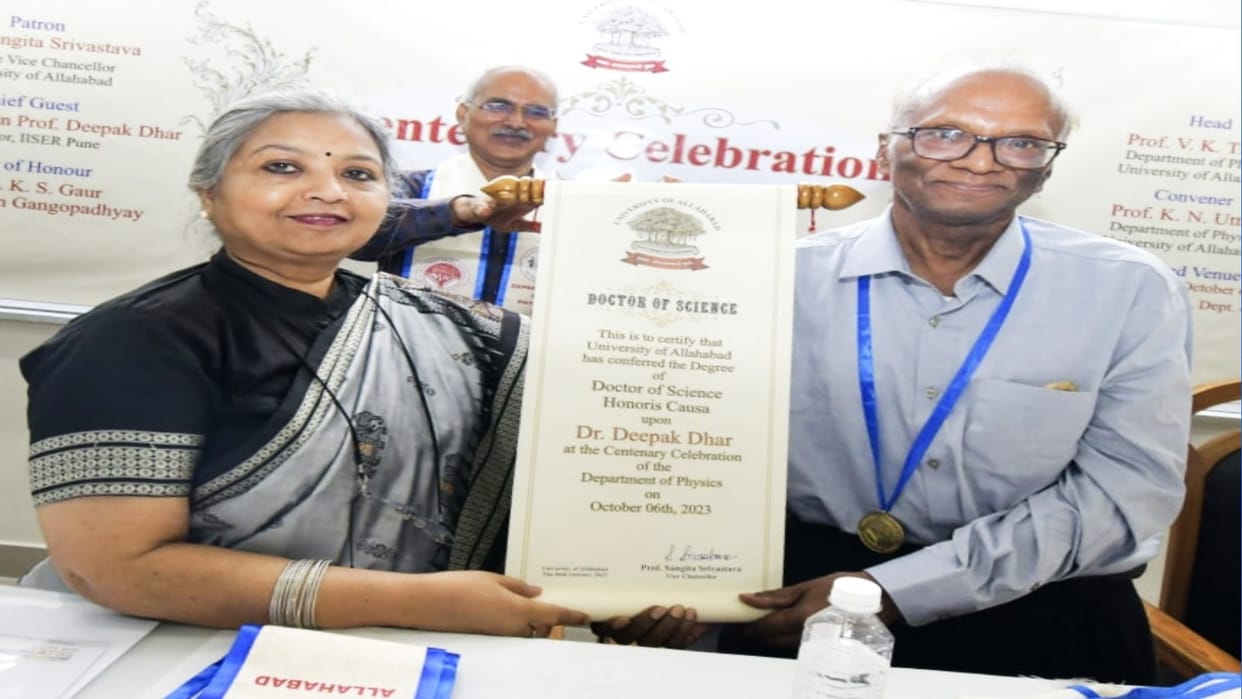 'Aditya L-1' followed the path shown by Saha, said in AU Padma Bhushan Professor Deepak Dhar
