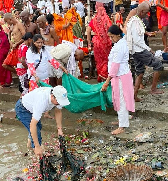 Cleaning of Ganga is worship of Ganga' echoed at Rajghat, Namami Gange started cleaning campaign