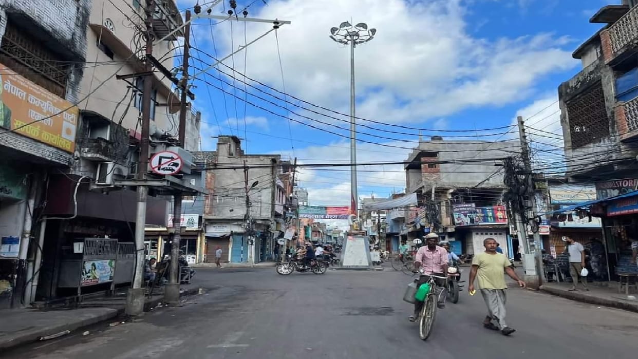 Situation became normal after curfew in Nepalganj adjacent to Maharajganj.