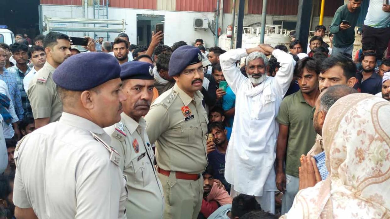 Three workers died due to drowning in water tank in factory in Panipat