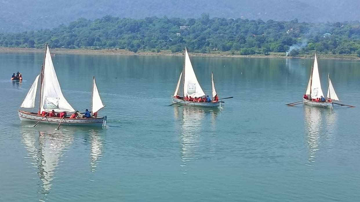 Bilaspur News:  sailing in gobind sagar lake ten day training camp started