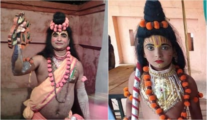 अनूठी रामलीला: मंच पर एक साथ होती हैं कई पीढ़ियां, दादा बनते परशुराम तो पोता लक्ष्मण की भूमिका में Unique Ramlila Many generations come together on stage Parashuram role by grandfather while grandson in role o