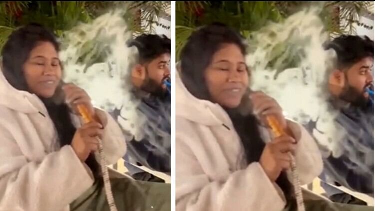 MP Election 2023: Video of BJP candidate Monica smoking hookah goes viral Batti said - conspiracy of opponents