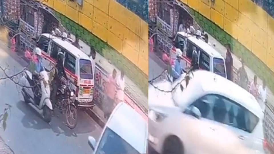 case of beating of an ambulance driver has come to light in Agra for not bringing patient to hospital