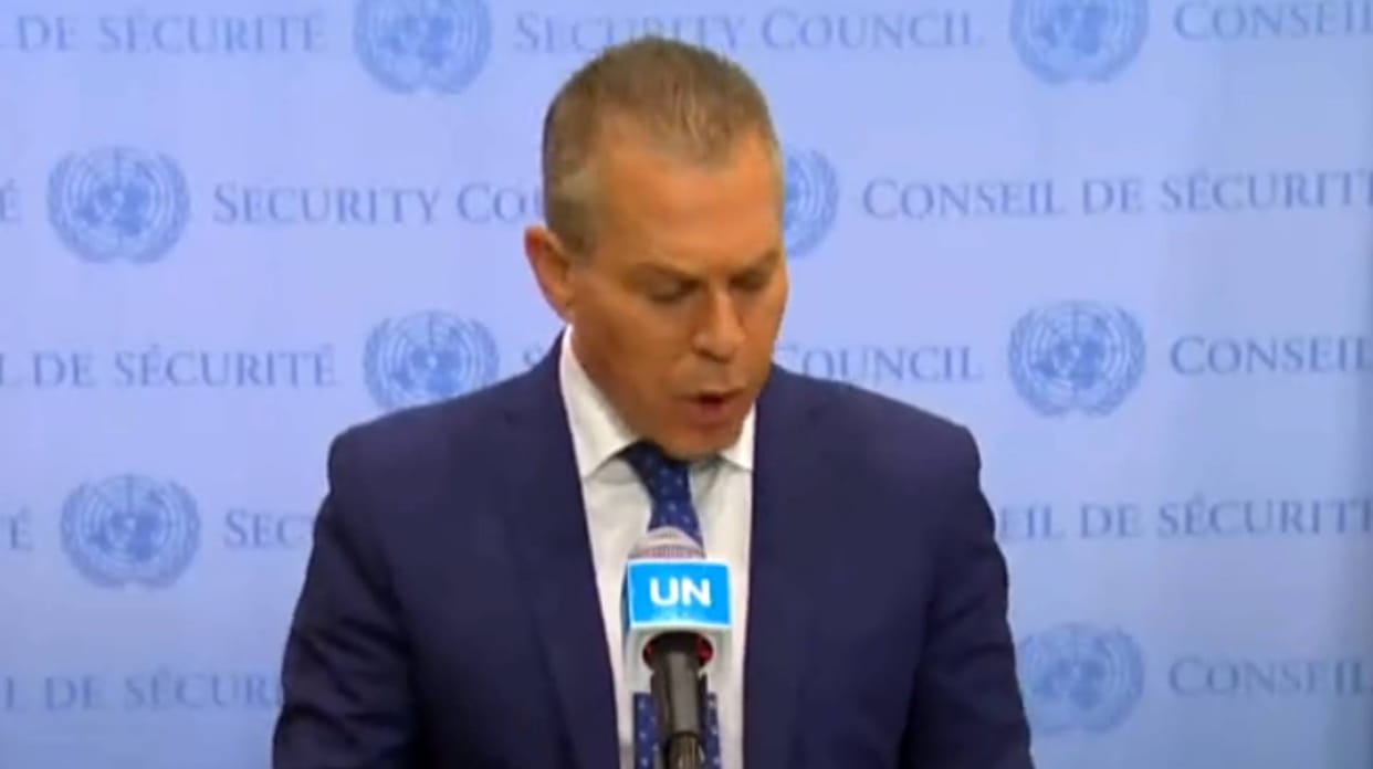 Permanent Representative of Israel to the United Nations Gilad Erdan says This is Israel's 9/11
