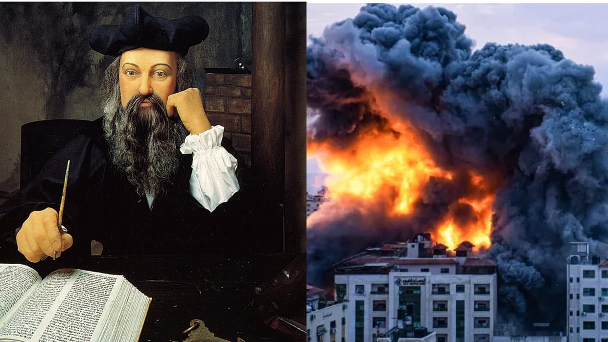 israel palestine war nostradamus prediction on great war coming true after attack by hamas militants