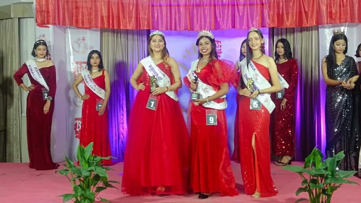 Miss Kullu Beauty Pageant in Manali Tapish Guleriya crowned Miss Kullu