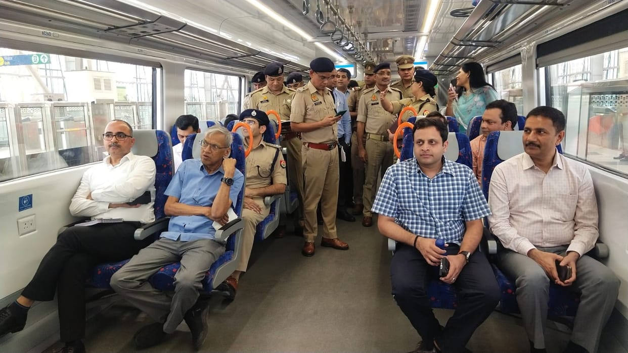 Rapid Rail launch date of came out officials sat in train and inspected it