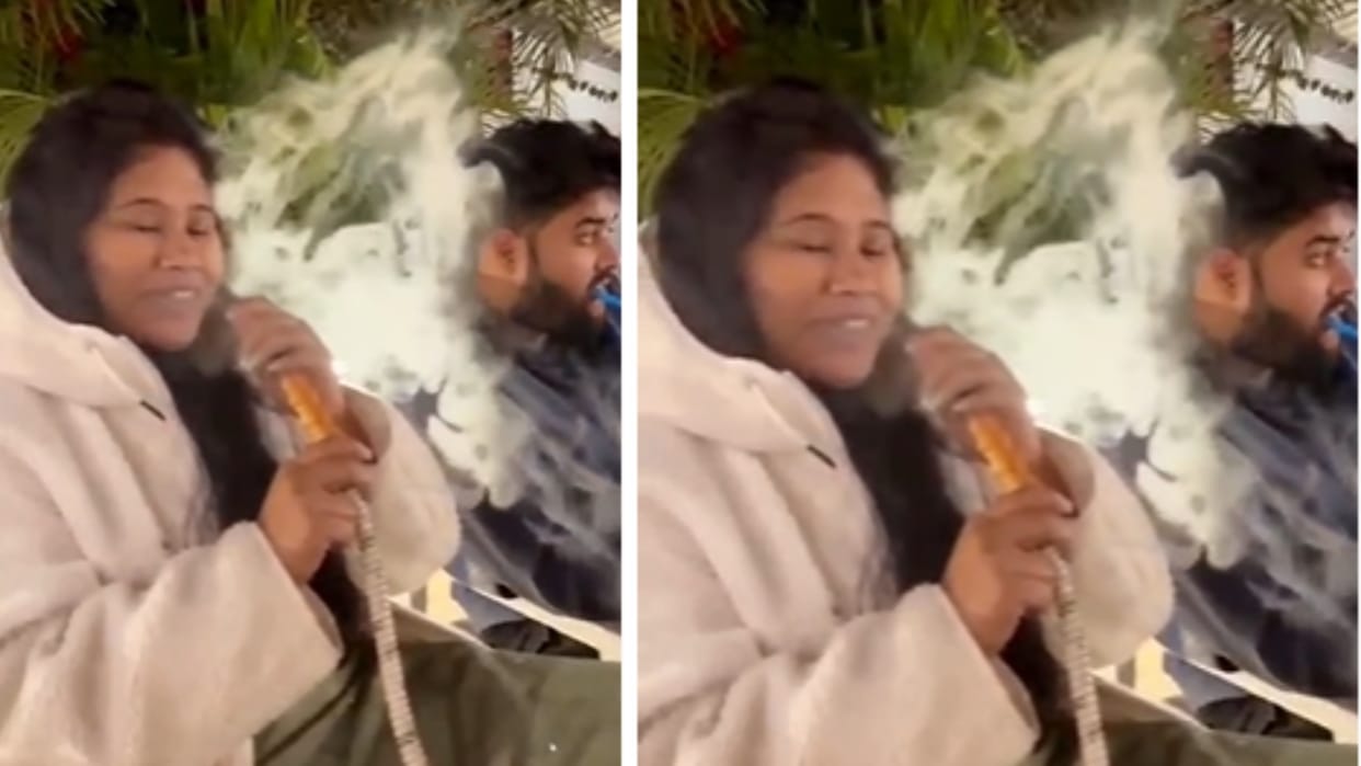 MP Election 2023: Video of BJP candidate Monica smoking hookah goes viral Batti said - conspiracy of opponents