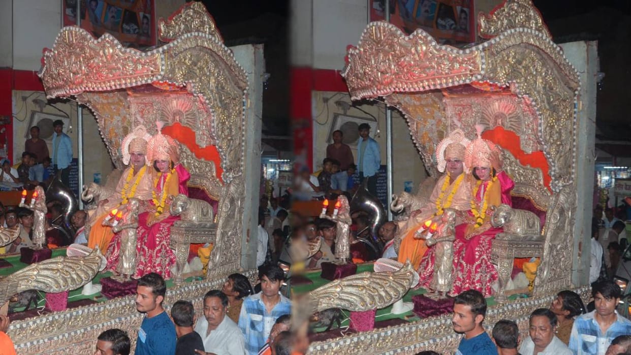 live coverage of Rambarat More than hundred tableaux participated in Rambarat in Agra