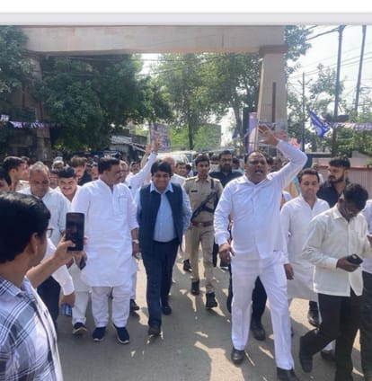 MP Malook Nagar pays tribute to BSP founder Kanshiram in Bijnor