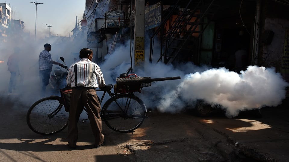 Fogging will happen twice a day around Ramlila and Puja Pandal
