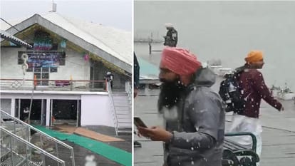 Snowfall in Hemkund Sahib on eve of closure of doors