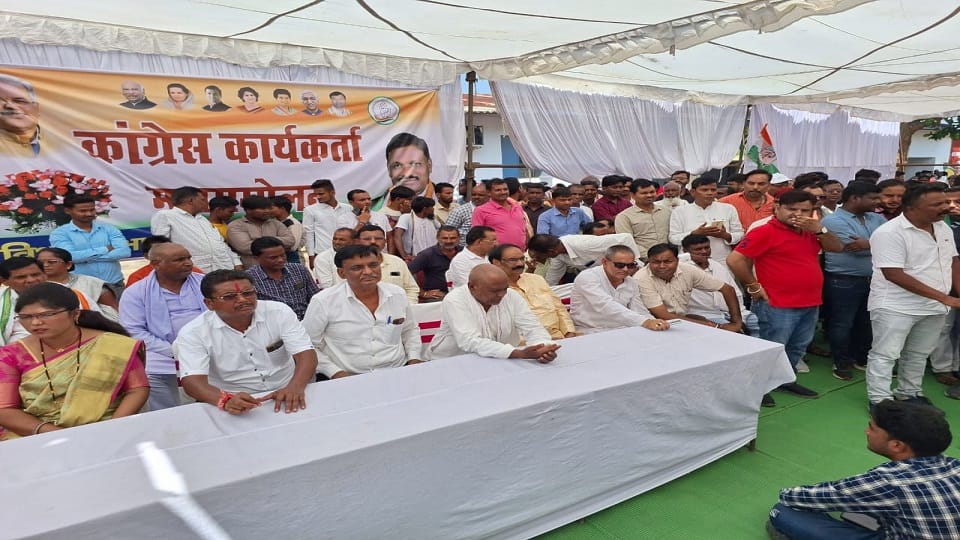 Thousands of people gathered in support of MLA Brihaspati Singh